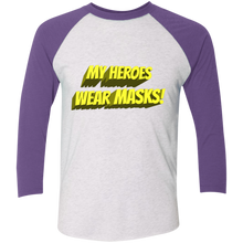 My Heroes Wear Masks - Baseball T-Shirt