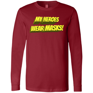 My Heroes Wear Masks - Men's Jersey long-sleeve T
